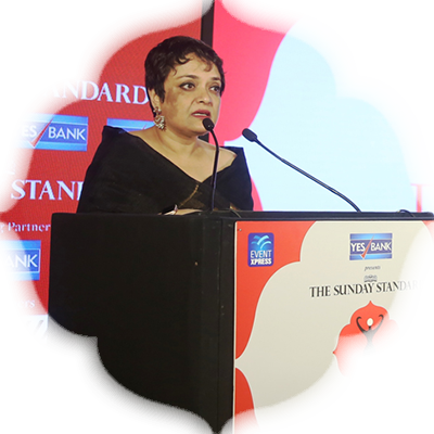 Managing Editor Shampa Dhar-Kamath delivers the Welcome Address