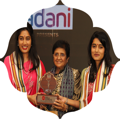 Sisters Mrinalika and Akshita Bhanj Deo receives the award